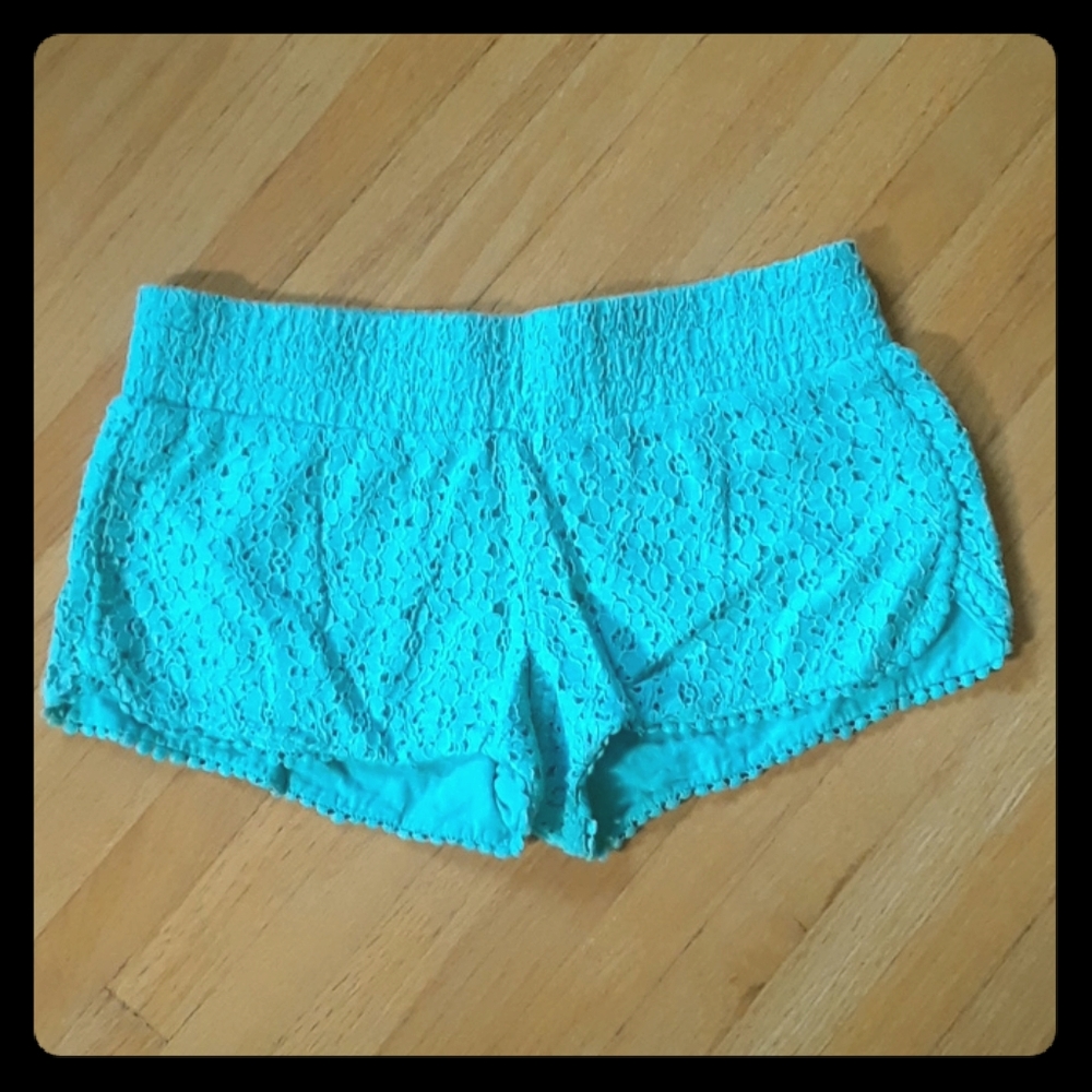 Fire LA Mint Lacy Shorts